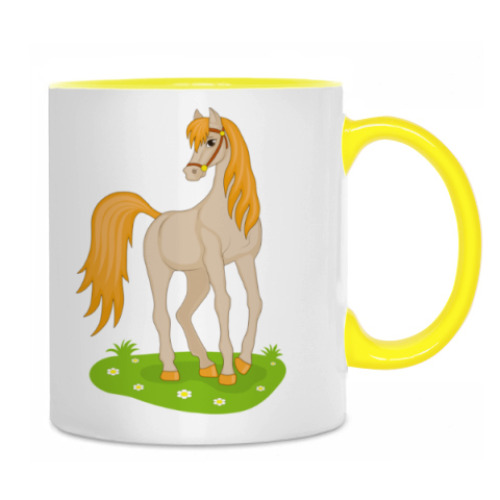 Кружка beautiful cartoon horse