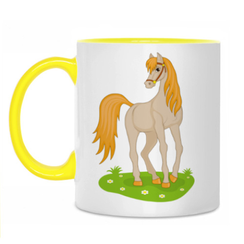 Кружка beautiful cartoon horse