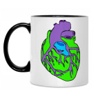 Кружка двухцветная