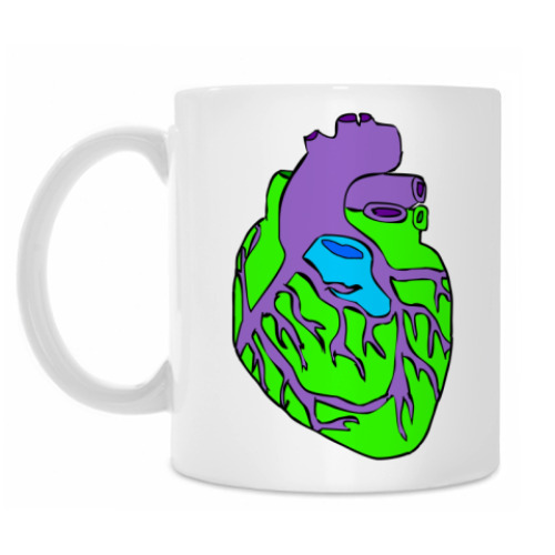 Кружка с принтом 'Сердце'