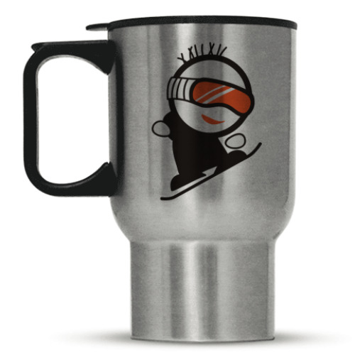 Кружка-термос с принтом snowboard