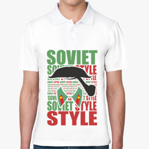 Рубашка поло Soviet Style. Усы. Сталин.