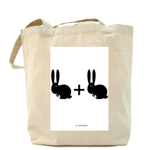 Сумка шоппер кролики