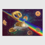 Космический кот на облаке