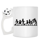 Кружка с футбольным мячиком