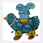 Птица на колесиках