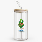 Банка с бамбуковой крышкой