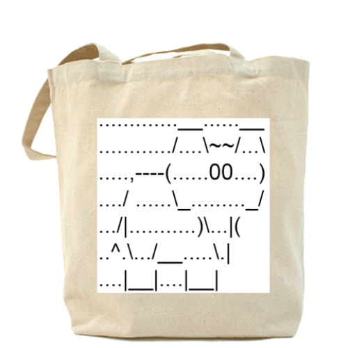 Сумка шоппер с принтом слон