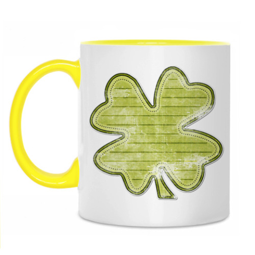 Кружка с принтом Клевер