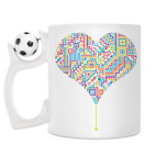 Кружка с футбольным мячиком