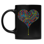 Кружка цветная UV-DTF