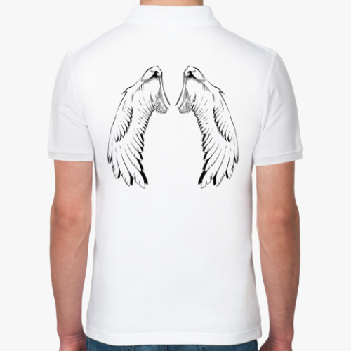 Рубашка поло с принтом  Крылья