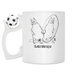 Кружка с футбольным мячиком