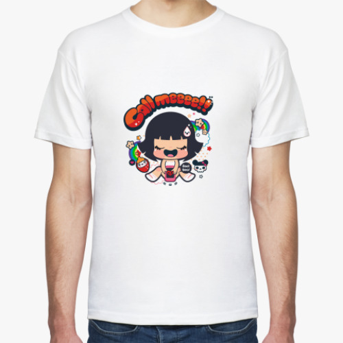 Футболка с принтом Позвони мне!