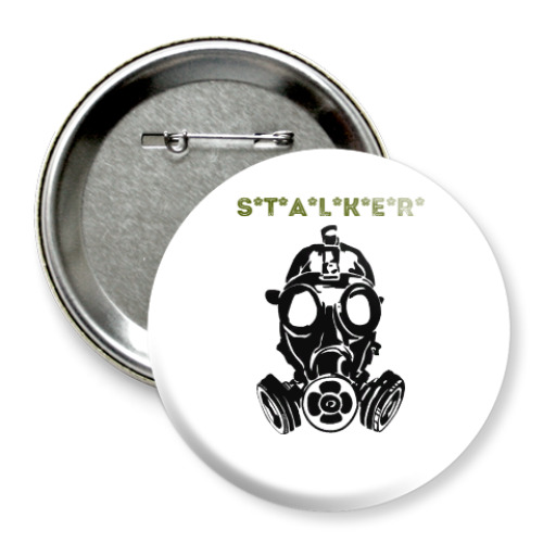Значок 75мм с принтом Сталкер