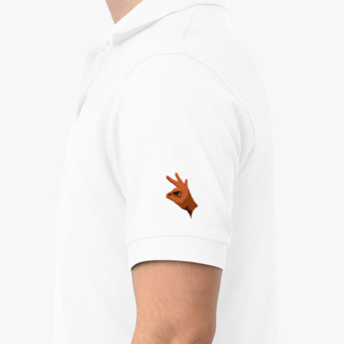 Рубашка поло с принтом Хищная птица