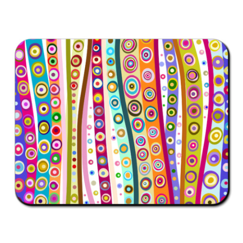 Коврик для мыши с принтом Абстрактные линии