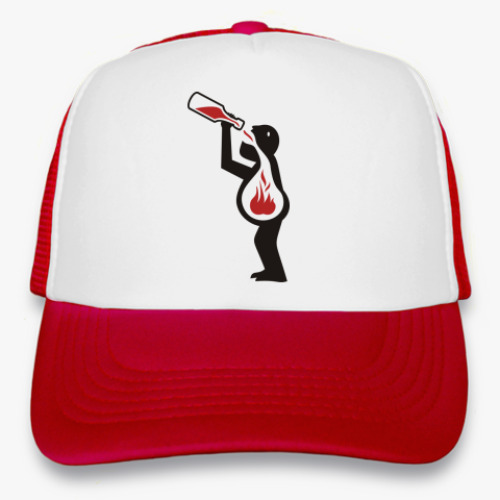 Кепка-тракер с принтом Drink