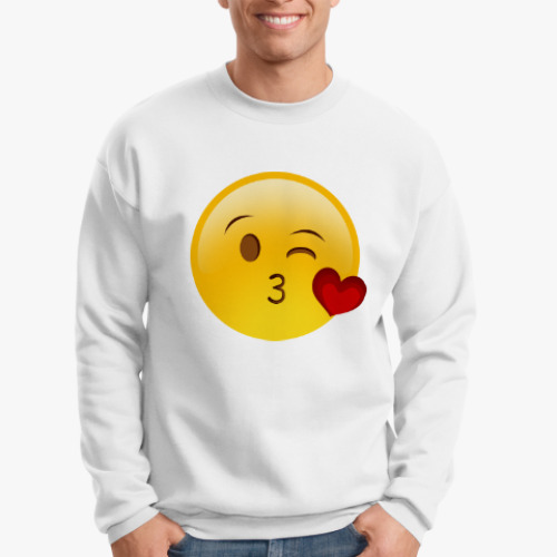 Свитшот Emoji Смайл: Воздушный Поцелуй