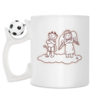 Кружка с футбольным мячиком