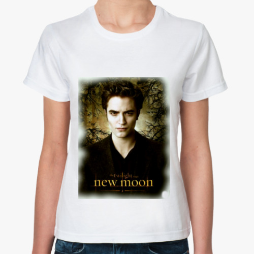 Классическая футболка Женская футболка, белая