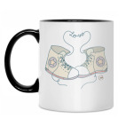 Кружка двухцветная