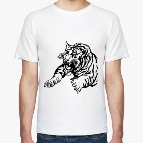 Футболка с принтом Тигр