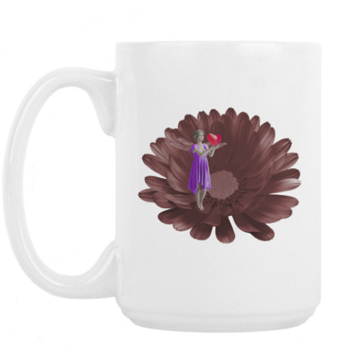 Кружка с принтом Влюблённая фея