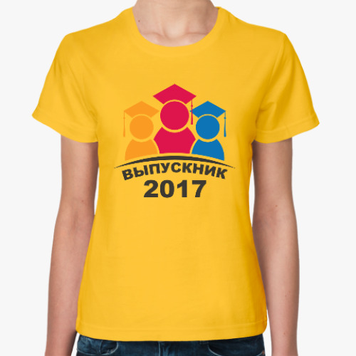 Женская футболка Выпускник 2017
