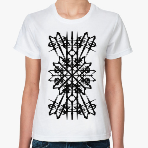 Классическая футболка с принтом готика