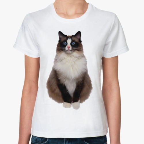 Классическая футболка Blue Eyed Cat
