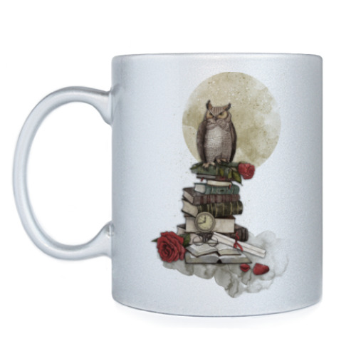 Кружка Мудрая сова и книги