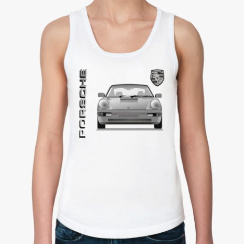 Женская майка с принтом Porsche