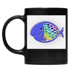 Кружка цветная UV-DTF