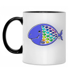 Кружка двухцветная