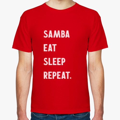 Футболка Samba Eat Sleep Repeat.