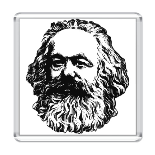 Магнит с принтом Карл Маркс