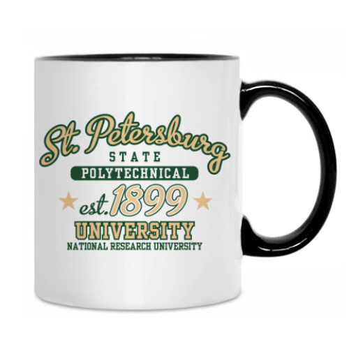 Кружка с принтом Политехнический СПб