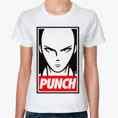 Классическая футболка с принтом Сайтама