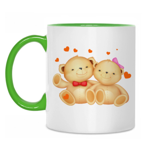 Кружка с принтом Мишки Тедди