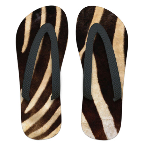 Шлепанцы (сланцы) Зебра