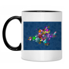 Кружка двухцветная