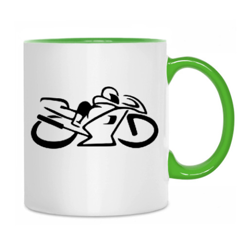 Кружка с принтом Motobike chopper