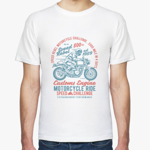 Футболка Speed Rebel Motorcycle Ride Vintage
