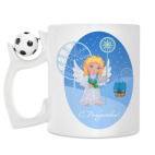 Кружка с футбольным мячиком