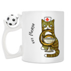 Кружка с футбольным мячиком