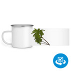 Кружка металлическая белая (круговая запечатка)