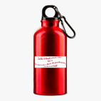 Металлическая бутылка 400 мл UV-DTF