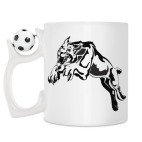 Кружка с футбольным мячиком