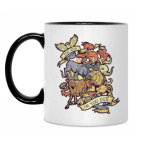 Кружка двухцветная